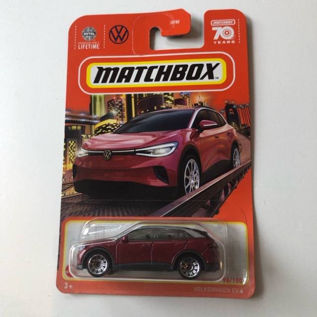 MB Volkswagen EV 4 Red No 96
