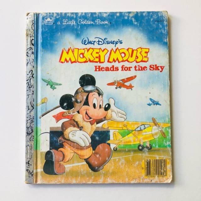 Golden Book Mikey Mouse Heads for the SKY