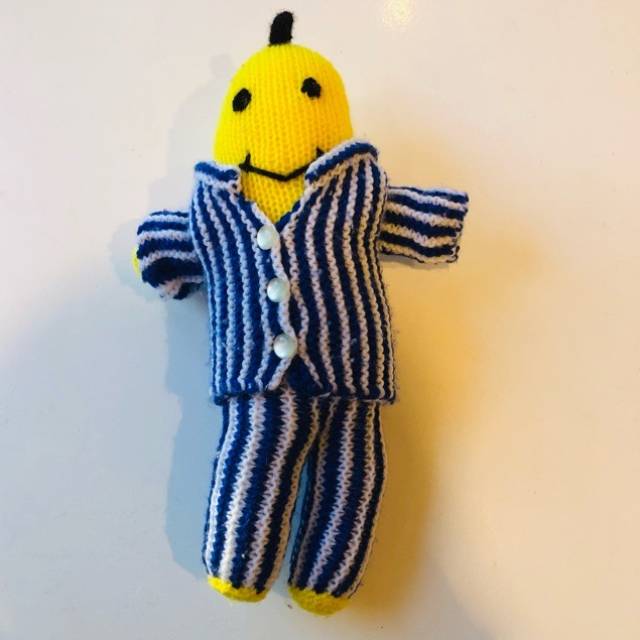 Bananas In Pajamas knitted Doll