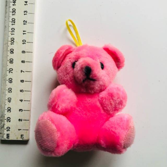 Plush Pink Small Teddy Bear (10cm Height) (...
