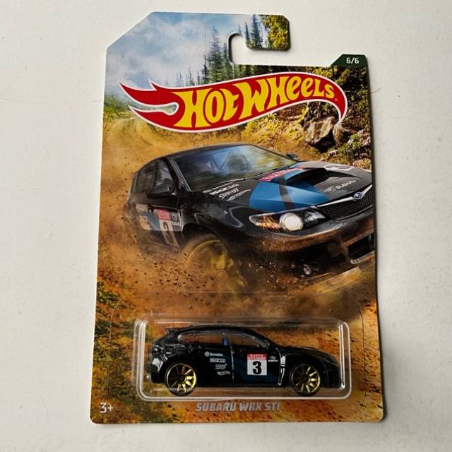 HW Subaru WRX STI Black No 6