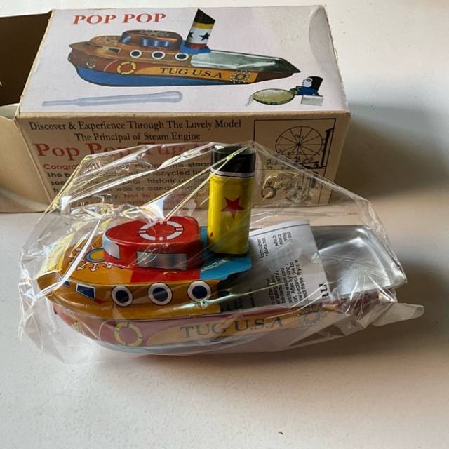 Tin Toy - POP UP TUG BOAT (Replica) (PAM)