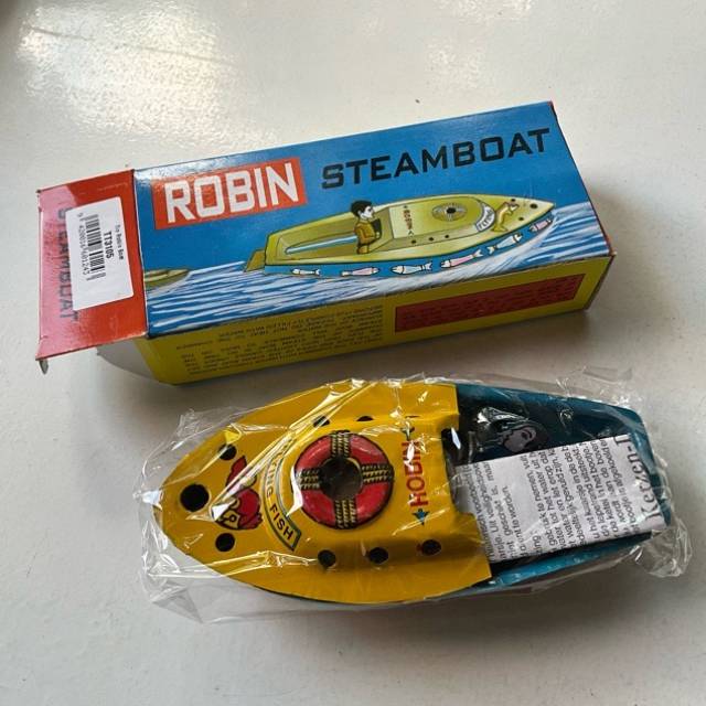Tin Toy - ROBIN - STEAM BOAT (Replica) (PAM)