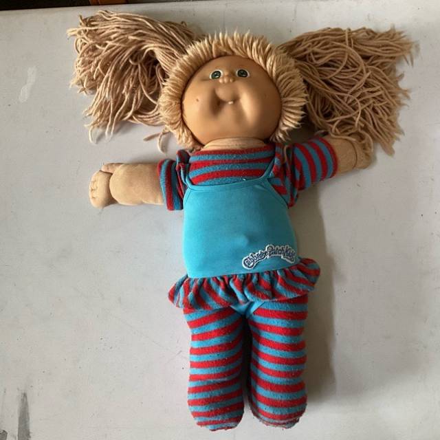Cabbage Patch Kids Doll 1986 Green eyes, Cof...