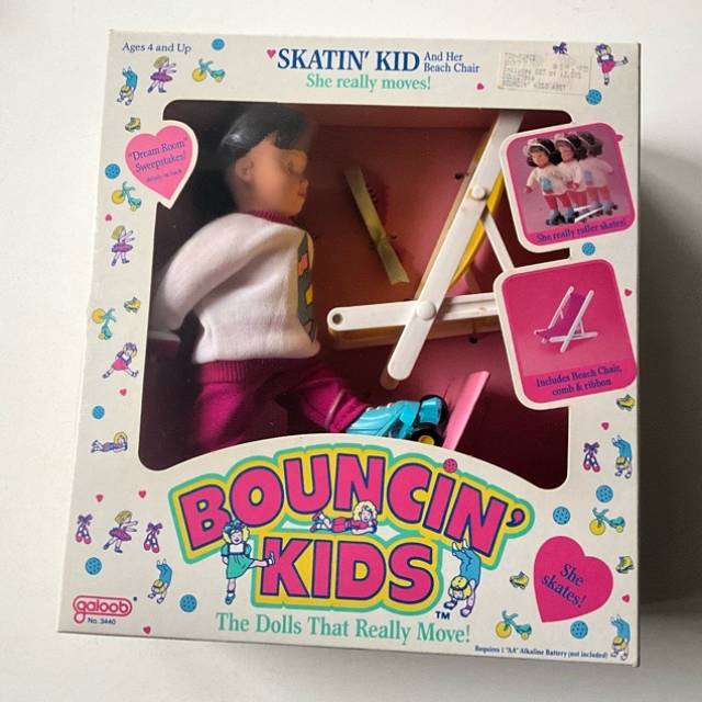 Galoob Bouncin Kids Skatin Kid Her Beach Cha...