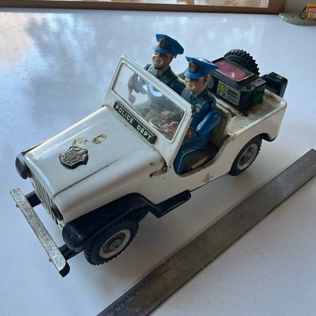 Police Dept Battery Jeep Marked T.N. JAPAN T...