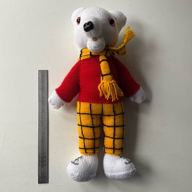 Rupert The Bear (Knitted Teddy) 45cm Height
