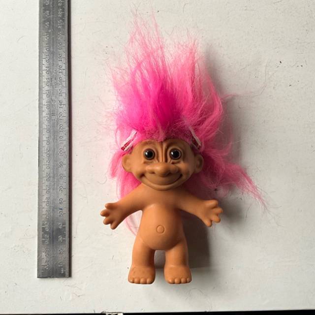 Troll RUSS Pink Hair with Nurses Hat- Naked...