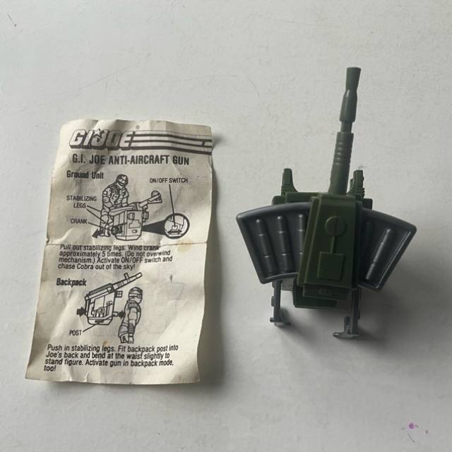 Gi Joe - Anti Aircraft Gun - Wind up 1987 (C...