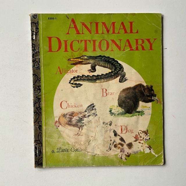 Golden Book - ANIMAL DICTIONARY E205-1 1981