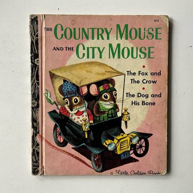 Golden Book - THE COUNTRY MOUSE AND THE CITY...