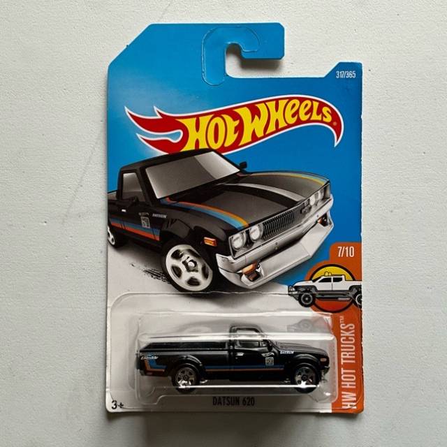 HW DATSUN 620 Black HW HOT TRUCKS No 317
