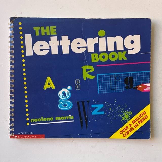 The Lettering Book by Morris, Noelene Spiral...