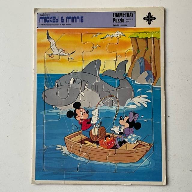 PUZZLE MICKEY MINNIE 1983 Disney J89 FD