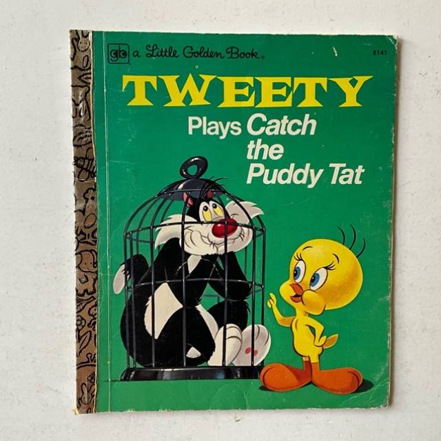 Golden Book - TWEETY - Plays Catch the Puddy...