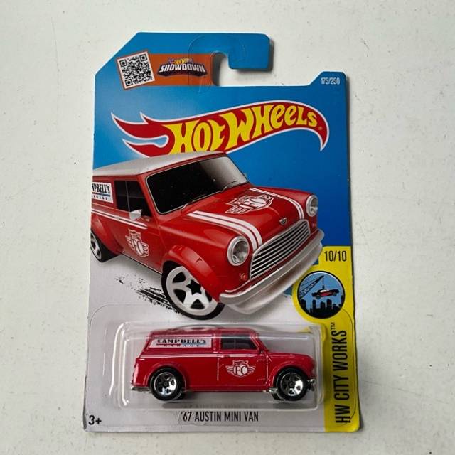 HW ‘67 AUSTIN MINI VAN Red HW CITY WORKS N...