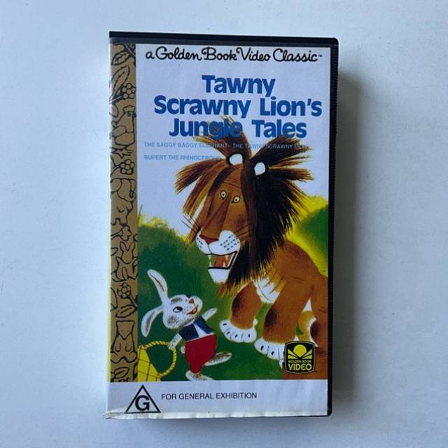 VHS Golden Book - TAWNY SCRWNY LION JUNGLE T...