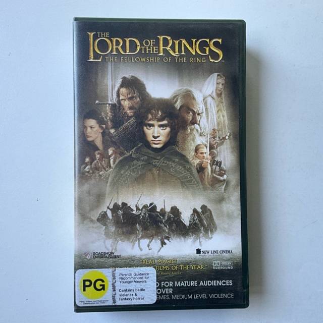 VHS - THE LORD OF THE RINGS THE FELLOWSHIP O...
