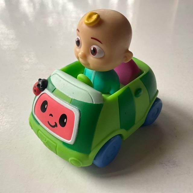 Coco Melon Green Watermelon Car with Ladybug...