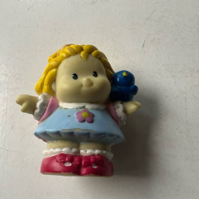 Little People BLONDE GIRL Blue Bird