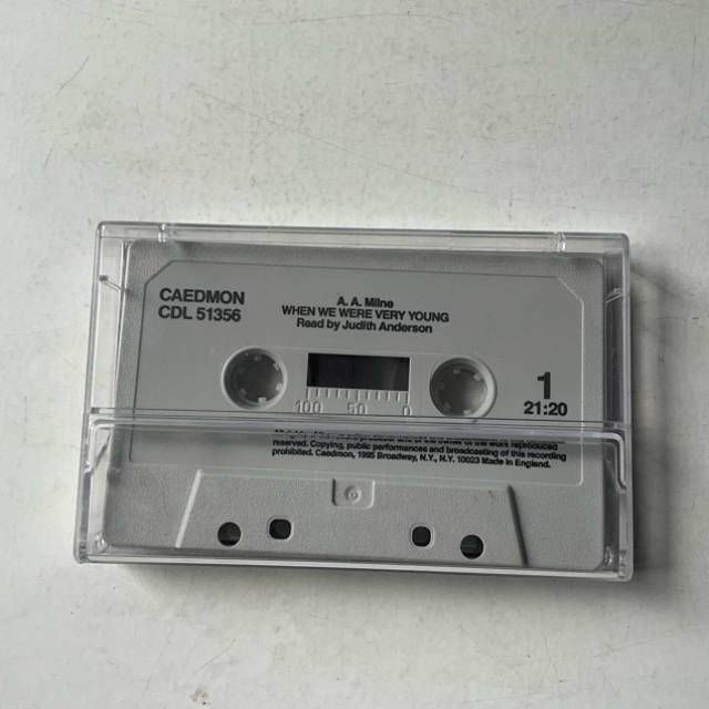 WHEN WE WERE YOUNG A A Milne 1 x Cassette