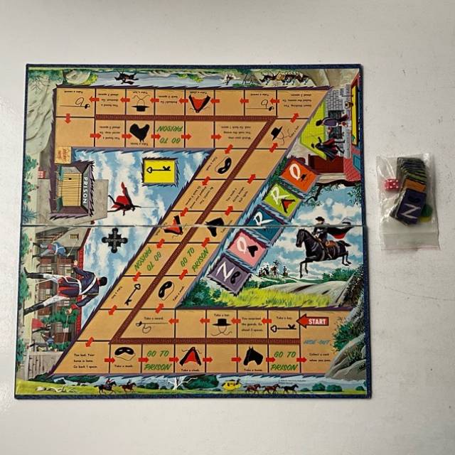 Disney ZORRO Board Game 1960s