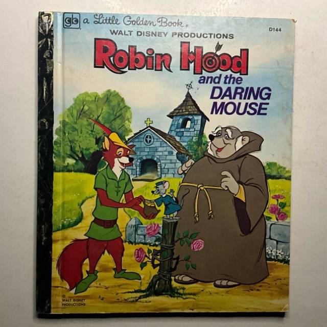 Golden Book Disney Robin Hood and DARING MOU...