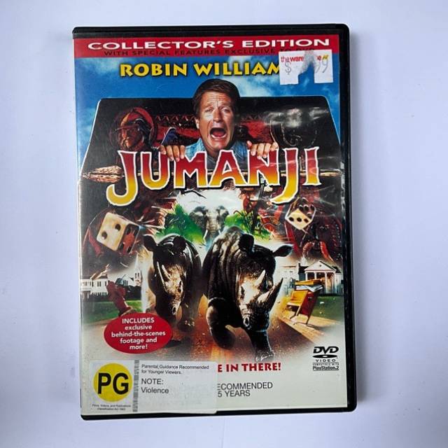 DVD JUMANJI ROBIN WILLIAMS 1995