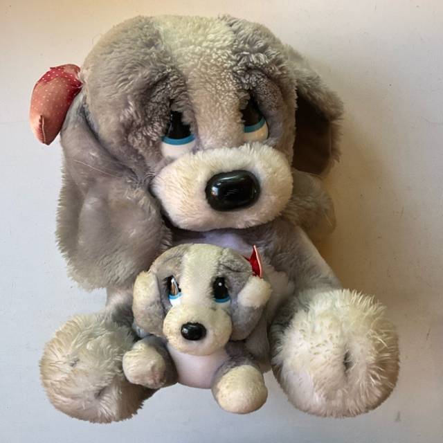 Sad Sam Soft Plush Toy With Baby 1988 Applau...