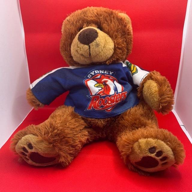 Roosters NRL Team plush teddy bear SUPPORTER...