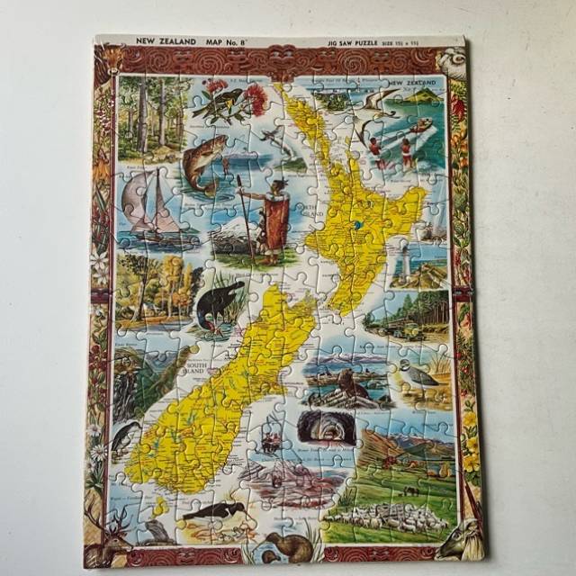 PUZZLE NEW ZEALAND MAP No 8