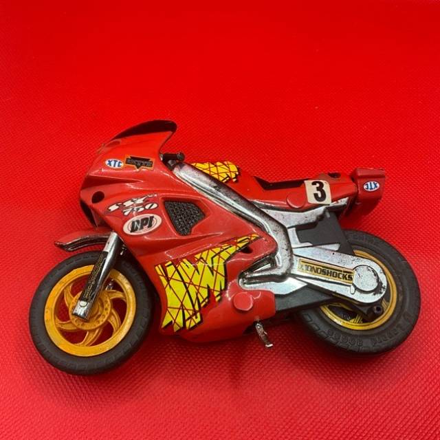 Tin Toy Motorcycle XTC brand No 3 35 cm Length