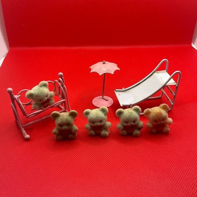 Flocked Teddy Bears Ornament’s (AVON)