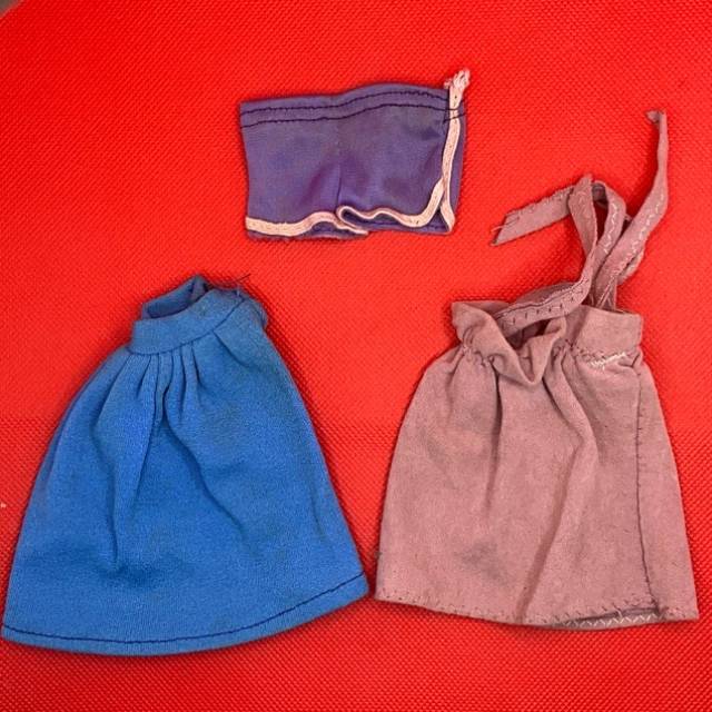 Barbie 1970s 2x dress Blue plus Purple and 1...