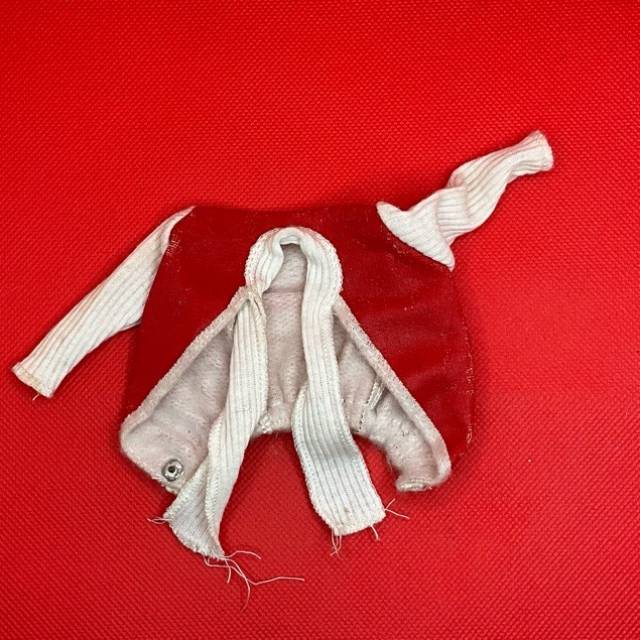Barbie 1970s Red and White Jacket with Scarf