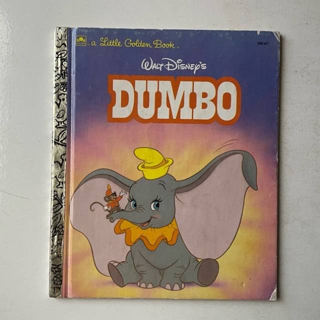 Golden Book Disney DUMBO 104 - 67 HC 1988
