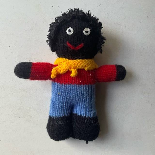 Golliwog Hand Knitted 23 cm Height