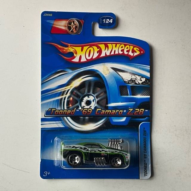 HW TOONED Green 69 CAMARO Z28 No 124 2006