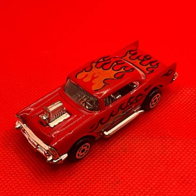 Majorette 57 Chevy Red with Flames No 223