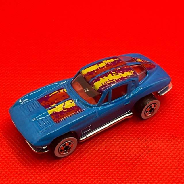 HL Whitewall 63 Corvette Blue w Graphics 197...