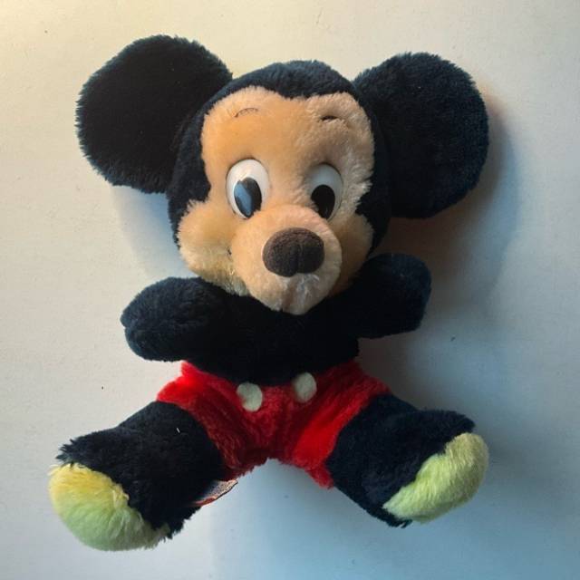 Mickey Mouse Plush Toy 1970s Crushed Shells...